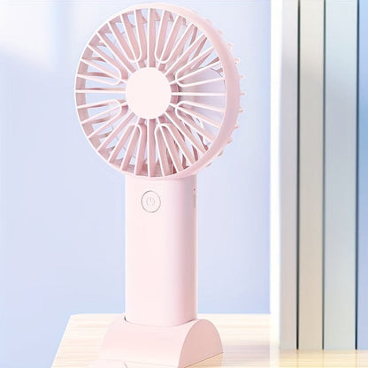 1 Stück USB Handheld Mini Ventilator - Tragbarer Elektrischer Ventilator Für Zuhause, Büro Und Reisen - Wiederaufladbarer Batteriebetrieb - Leise Und Mächtige Kühlung | Brehn
