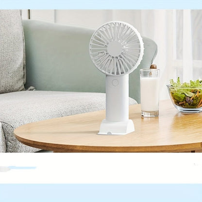 1 Stück USB Handheld Mini Ventilator - Tragbarer Elektrischer Ventilator Für Zuhause, Büro Und Reisen - Wiederaufladbarer Batteriebetrieb - Leise Und Mächtige Kühlung | Brehn