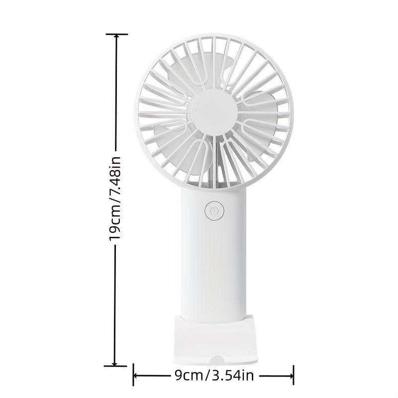 1 Stück USB Handheld Mini Ventilator - Tragbarer Elektrischer Ventilator Für Zuhause, Büro Und Reisen - Wiederaufladbarer Batteriebetrieb - Leise Und Mächtige Kühlung | Brehn