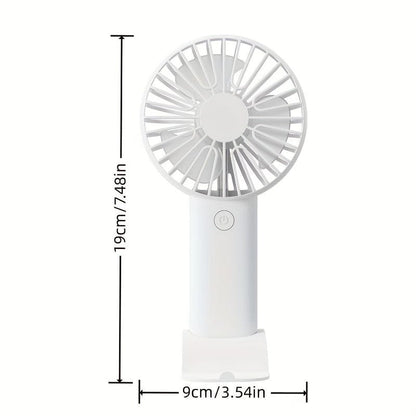 1 Stück USB Handheld Mini Ventilator - Tragbarer Elektrischer Ventilator Für Zuhause, Büro Und Reisen - Wiederaufladbarer Batteriebetrieb - Leise Und Mächtige Kühlung | Brehn