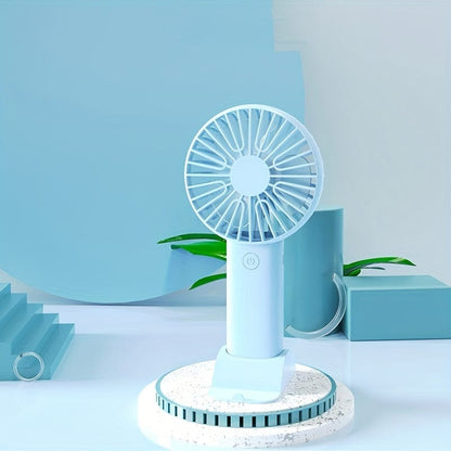 1 Stück USB Handheld Mini Ventilator - Tragbarer Elektrischer Ventilator Für Zuhause, Büro Und Reisen - Wiederaufladbarer Batteriebetrieb - Leise Und Mächtige Kühlung | Brehn