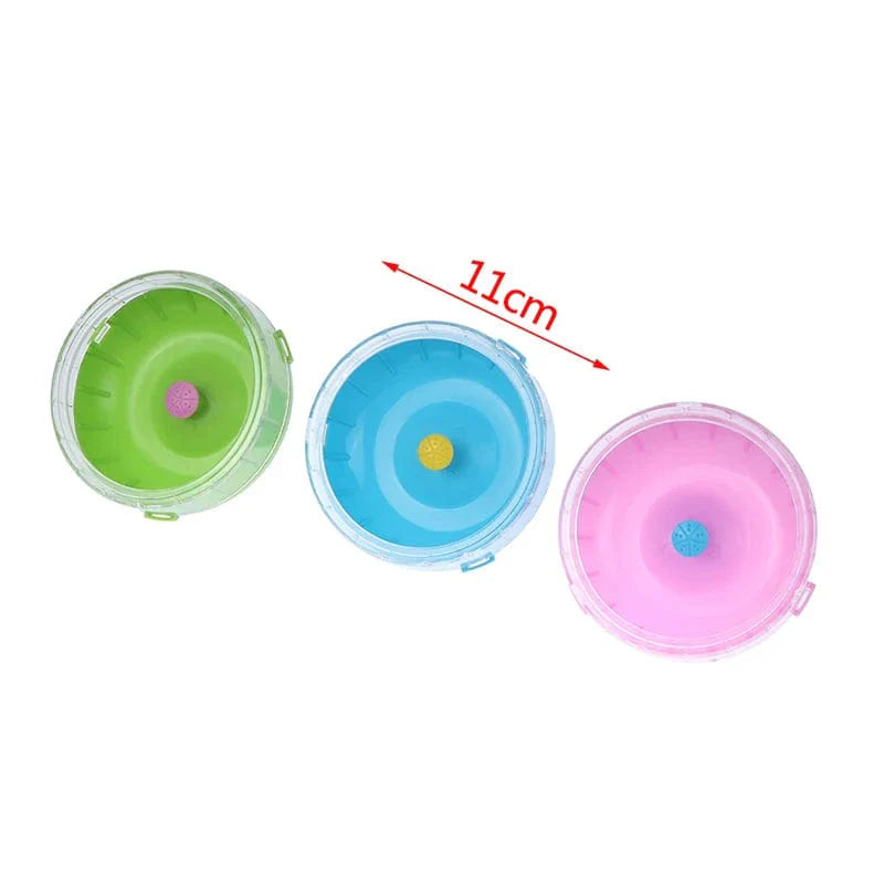 1 Stück 11 cm Hamster Rad Kleintier Lauf Scheibe Spielzeug Süßes Plastik Jogging Trainingsrad Haustier Käfig Zubehör | Brehn