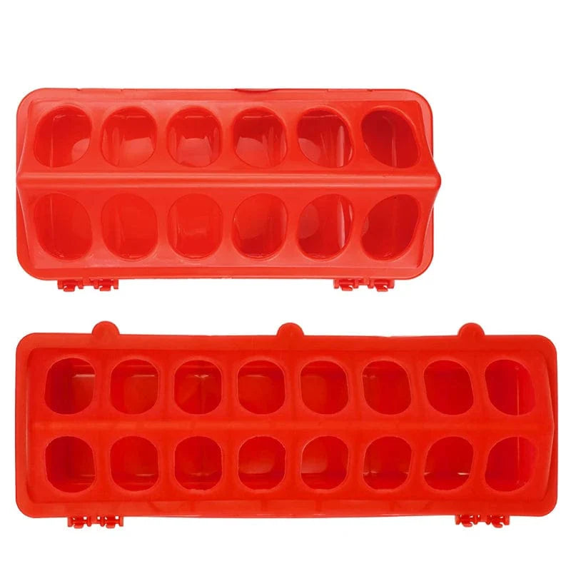20/30cm Kunststoff Flip-Top Geflügel Vogel Futterspender Boden Hühnerfuttertrough Fasan Futtereimer Qualitätsküken | Brehn