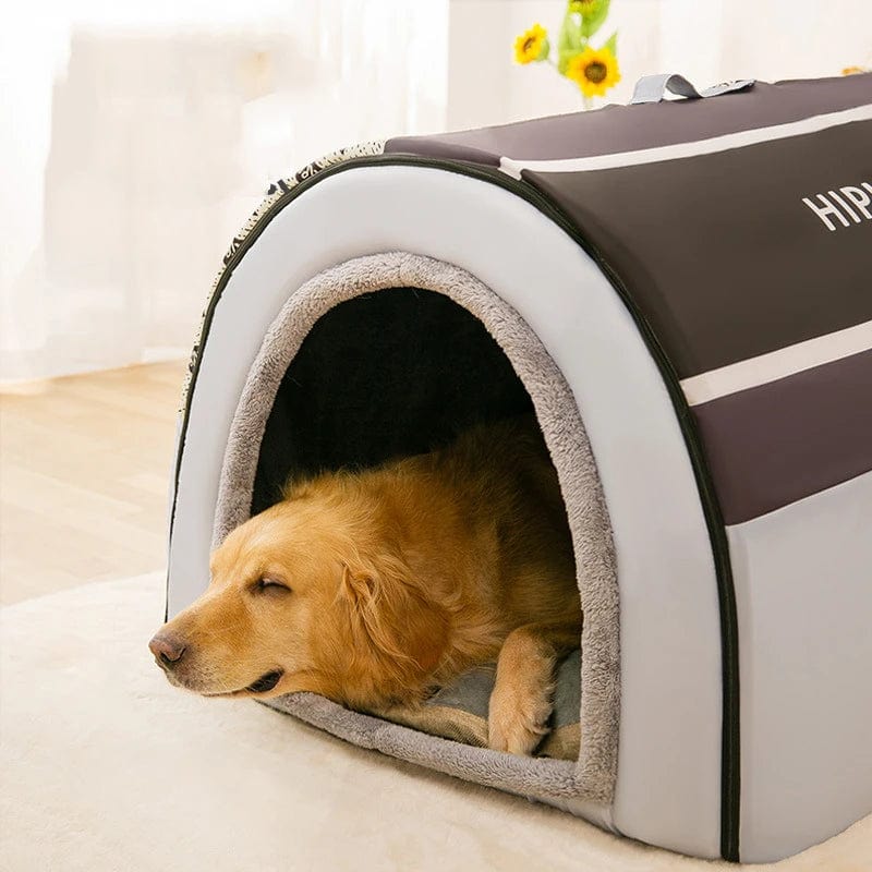 2022 Neue Winterwarme Faltbare Hundehütte Hundebett Haustierbedarf Kleine und Mittelgroße Hunde Warme Haustierbedarf Welpenhöhle Sofa | Brehn