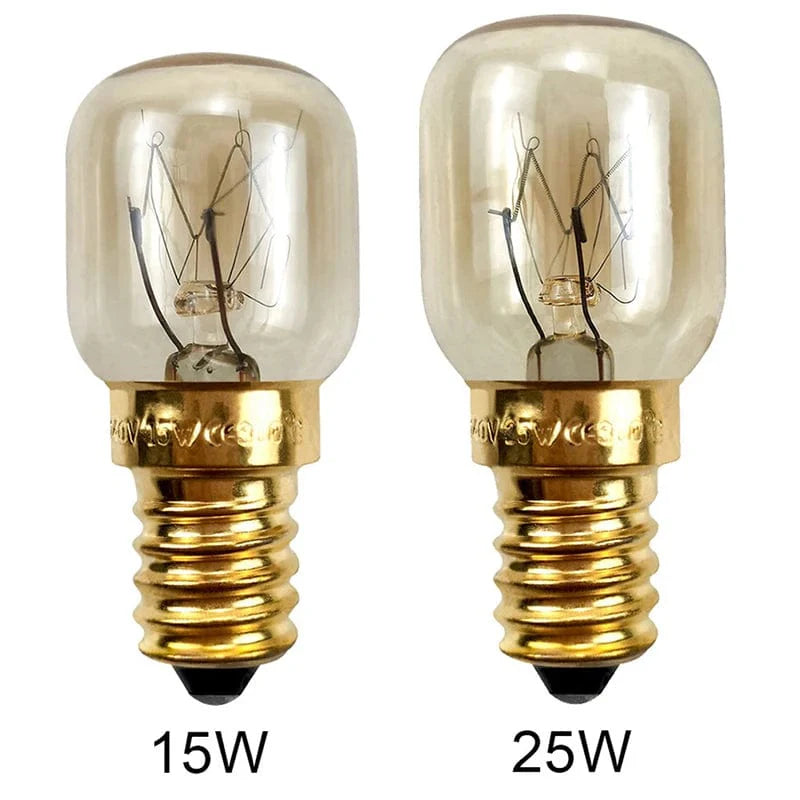 220V Hochtemperaturbirne 15W 25W E14 300 Grad Mikrowellenofen Glühlampe Wolframwendel Dampfgarer Lampe Leuchtmittel Salz Glühlampe | Brehn