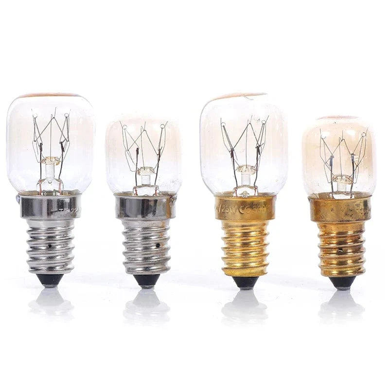 220V Hochtemperaturbirne 15W 25W E14 300 Grad Mikrowellenofen Glühlampe Wolframwendel Dampfgarer Lampe Leuchtmittel Salz Glühlampe | Brehn