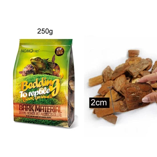 250g/650g Reptil Echse Schildkröte Schlange Zubehör Bettungsmaterial Kiefernrinden-Granulate | Brehn