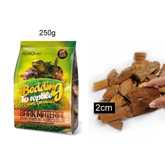 250g/650g Reptil Echse Schildkröte Schlange Zubehör Bettungsmaterial Kiefernrinden-Granulate | Brehn