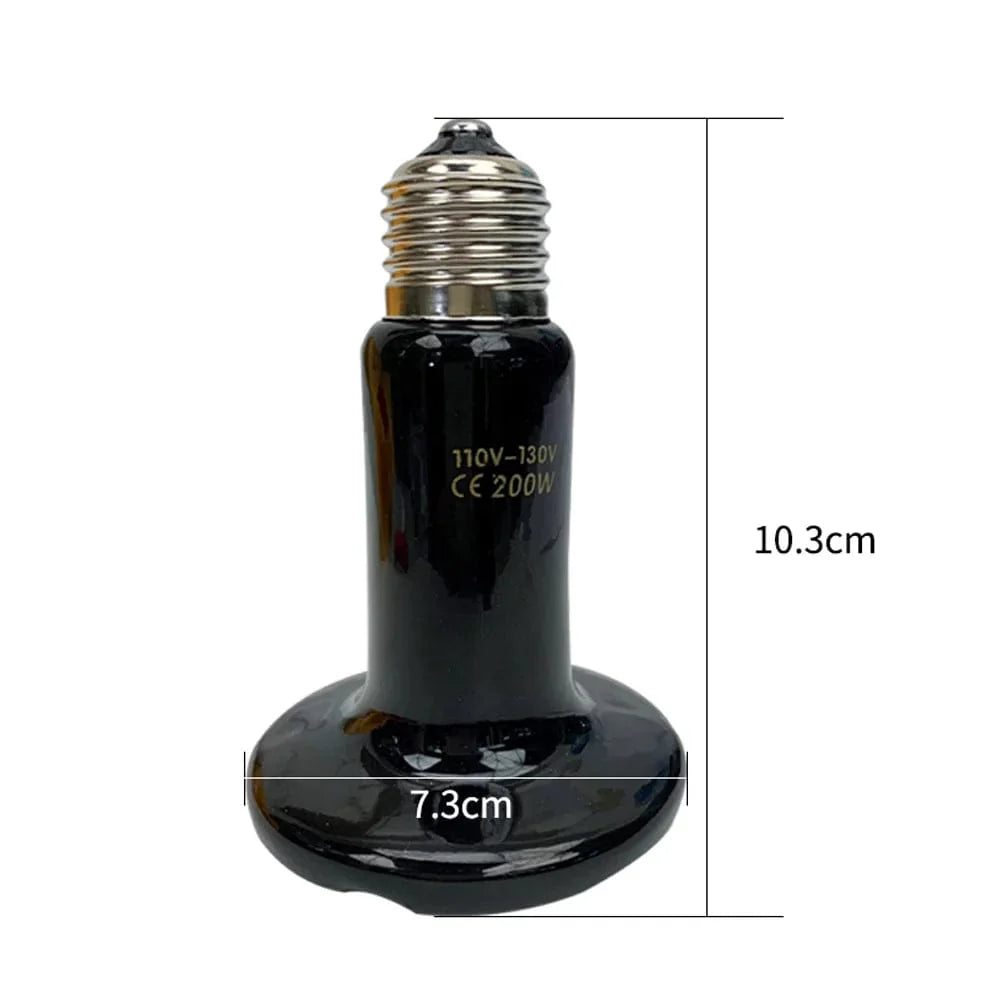 25W 50W 75W 100W 150W 200W Ferninfrarot Haustier Heizlampe Keramik 110V 220V Reptil Schildkröte Brutlampen Wärmeabgeber Glühbirne | Brehn