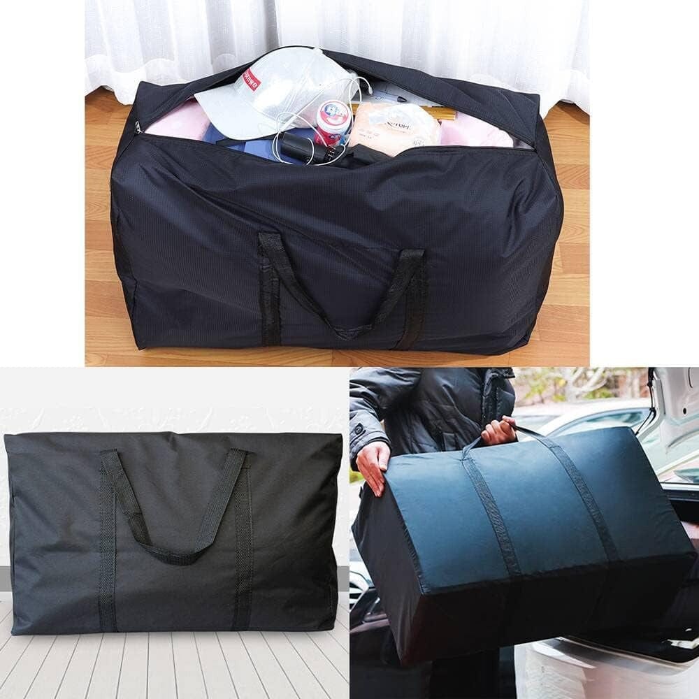 2 Teile große Kapazität Umhängetasche, mit starken Reißverschlüssen & Traggriffen, Aufbewahrungstasche für Kleidung, Umzugsbedarf, platzsparende Aufbewahrungstasche Organizer, geeignet für Umzüge, Reisen, Verpacken