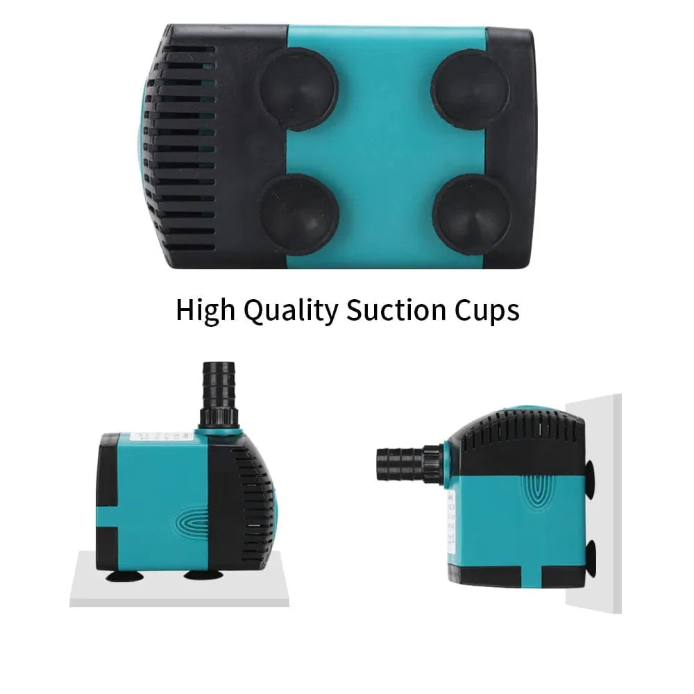 3-60W Ultra-Leise Tauchwasserpumpe Brunnen Fischteich Aquarium Wasserpumpe Filter Fischbecken Brunnenpumpe 220V-240V/110V | Brehn