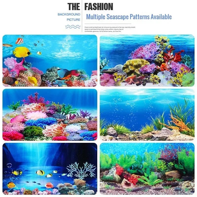 3D-Marine-Hintergrund für Aquarien-Dekoration Aufkleber & Poster Waren Dekoration Fischbehälter und Aquarien Zubehör Aquascape | Brehn