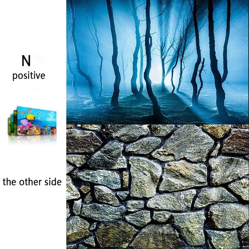 3D-Marine-Hintergrund für Aquarien-Dekoration Aufkleber & Poster Waren Dekoration Fischbehälter und Aquarien Zubehör Aquascape | Brehn
