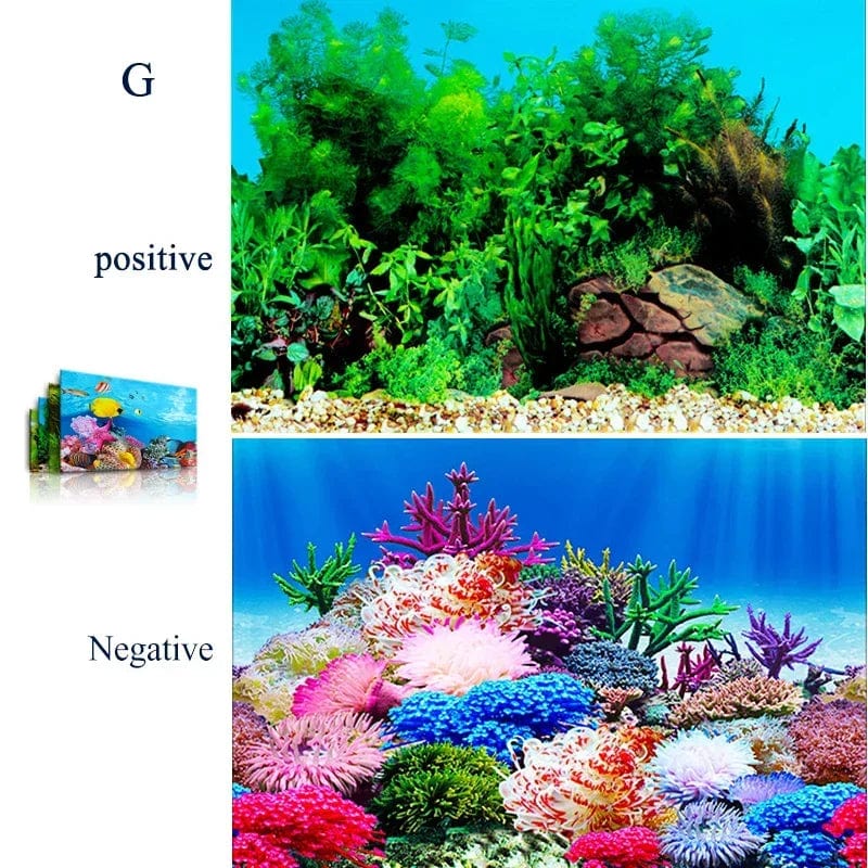 3D-Marine-Hintergrund für Aquarien-Dekoration Aufkleber & Poster Waren Dekoration Fischbehälter und Aquarien Zubehör Aquascape | Brehn