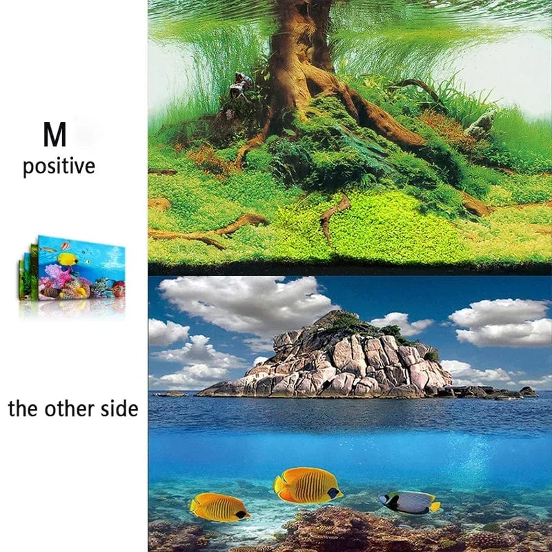 3D-Marine-Hintergrund für Aquarien-Dekoration Aufkleber & Poster Waren Dekoration Fischbehälter und Aquarien Zubehör Aquascape | Brehn
