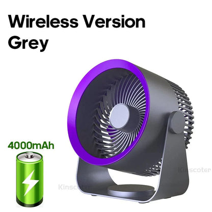 KINSCOTER Multifunktionaler Elektrischer Ventilator Zirkulator Kabellos Tragbar Zuhause Leiser Ventilator Desktop Wand Deckenventilator Luftkühler | Brehn