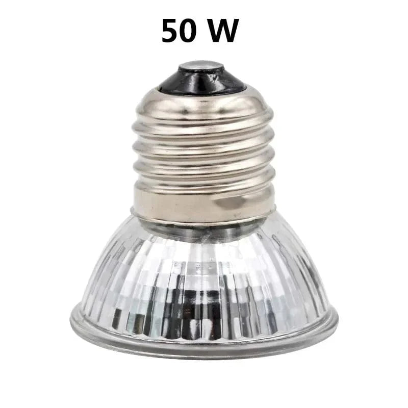 Reptilienlampe 25/50/75W UVA+UVB 3.0 Haustier Wärmelampe Glühbirne Schildkröte Basking UV Lichtlampen Amphibien Eidechsen Temperaturregler | Brehn