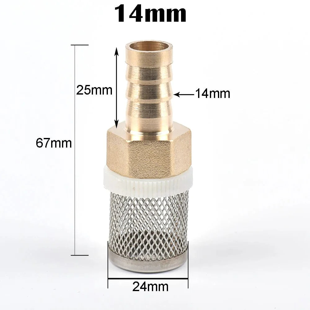 6-19mm Edelstahl-Mesh-Filter 1/2" Weiblich Zoll Gartenbewässerungspumpe Schutzschlauch Wasserreinigungs-Mesh Messingfilter | Brehn