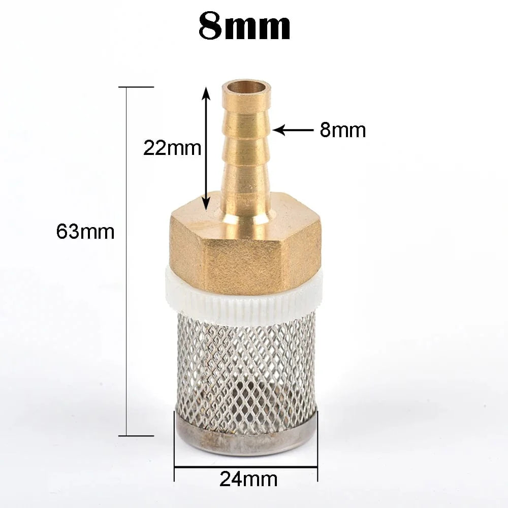 6-19mm Edelstahl-Mesh-Filter 1/2" Weiblich Zoll Gartenbewässerungspumpe Schutzschlauch Wasserreinigungs-Mesh Messingfilter | Brehn
