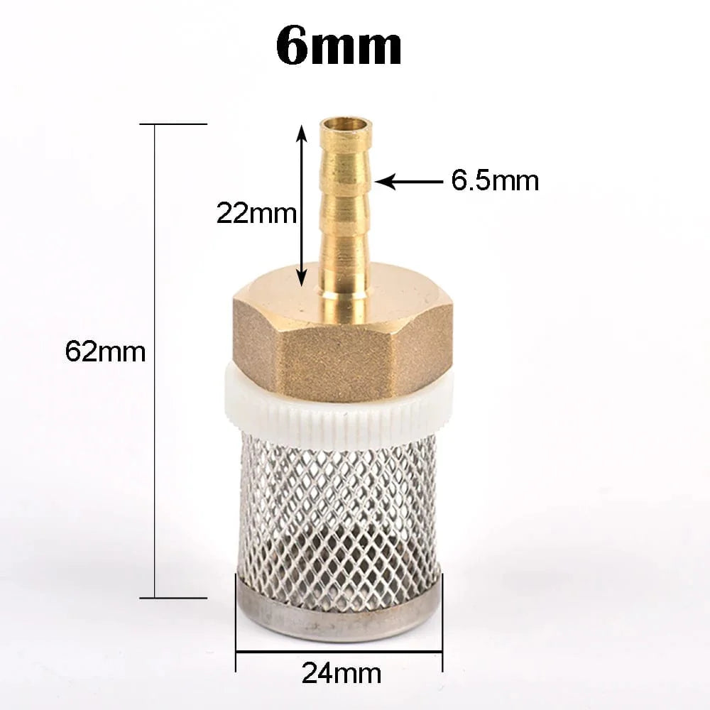 6-19mm Edelstahl-Mesh-Filter 1/2" Weiblich Zoll Gartenbewässerungspumpe Schutzschlauch Wasserreinigungs-Mesh Messingfilter | Brehn