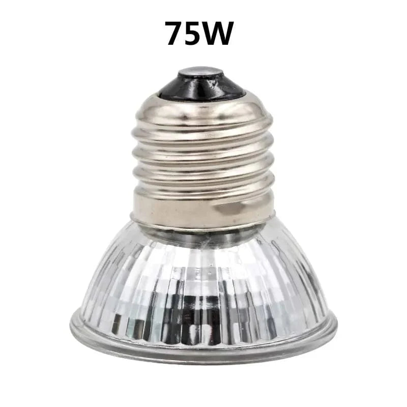 Reptilienlampe 25/50/75W UVA+UVB 3.0 Haustier Wärmelampe Glühbirne Schildkröte Basking UV Lichtlampen Amphibien Eidechsen Temperaturregler | Brehn