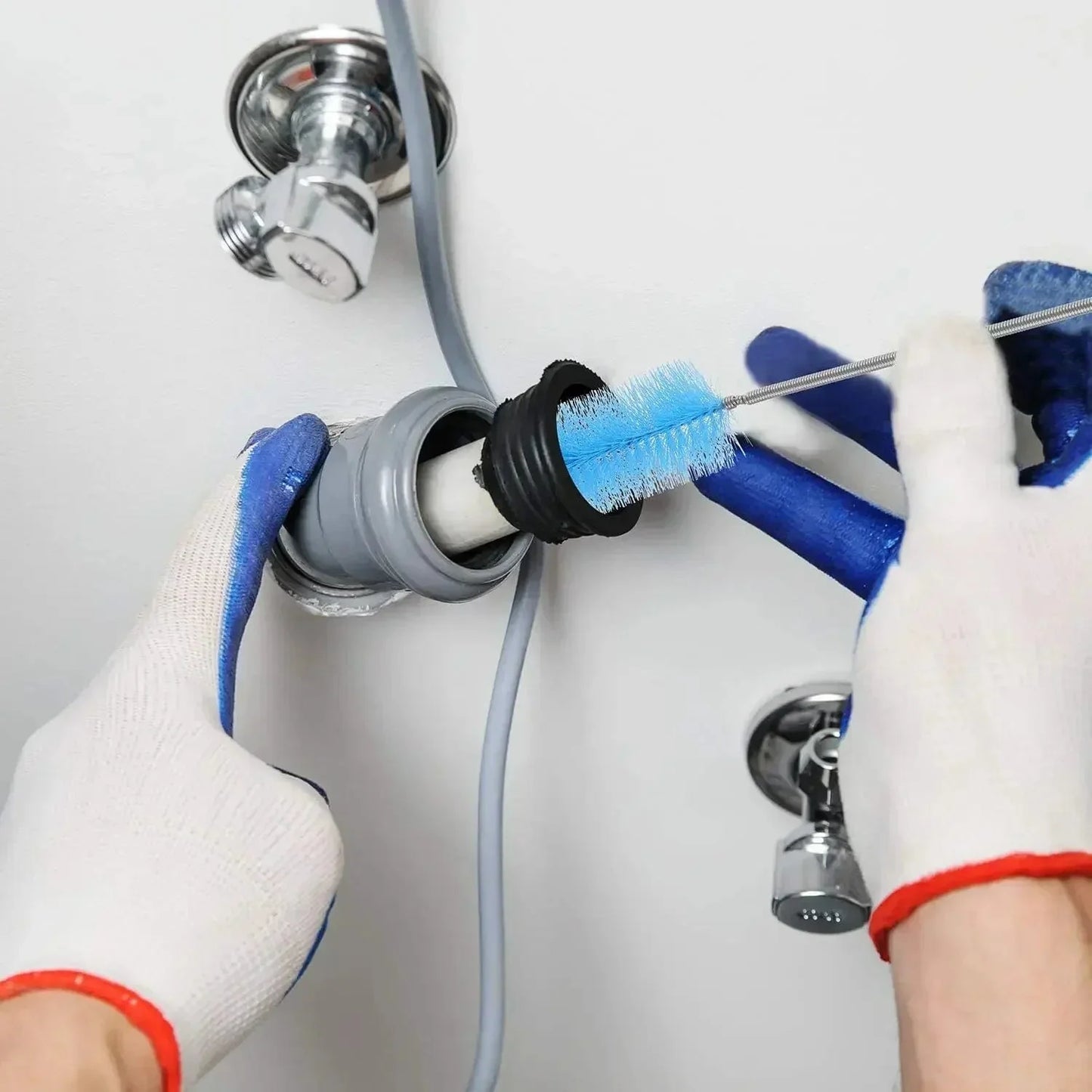 90/155/200CM Aquarien Reinigungsbürste für Schlauch Luftschlauch Edelstahl Flexible Doppelseitige Rohrbürste Fischtank Zubehör | Brehn