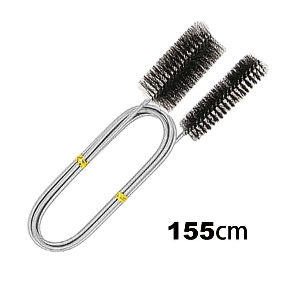 90/155/200CM Aquarien Reinigungsbürste für Schlauch Luftschlauch Edelstahl Flexible Doppelseitige Rohrbürste Fischtank Zubehör | Brehn