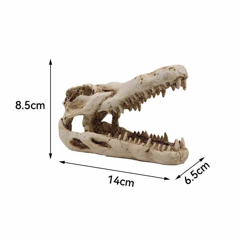 Tiere Schädel Fisch Tank Fossil Dinosaurier Ornamente Aquarium Nashorn Knochen Dekoration Fischschüssel Krokodil Quallen Karpfen Schildkröte | Brehn