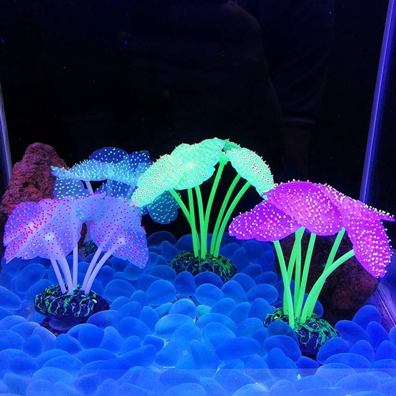 Fluoreszierende Aquariumdekoration Fischtanklandschaft Korallensimulation Korallenornamente Kleine Unterwasserwelt Landschaftsdekoration | Brehn