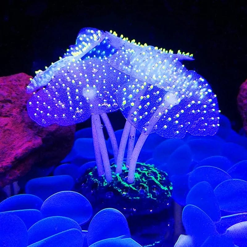 Fluoreszierende Aquariumdekoration Fischtanklandschaft Korallensimulation Korallenornamente Kleine Unterwasserwelt Landschaftsdekoration | Brehn