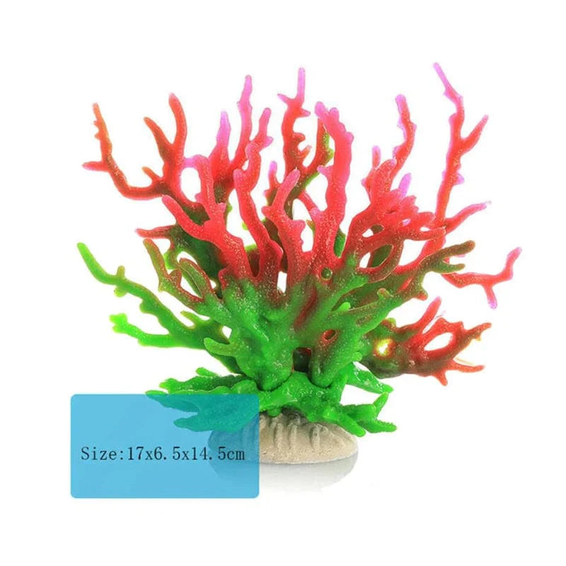Fluoreszierende Aquariumdekoration Fischtanklandschaft Korallensimulation Korallenornamente Kleine Unterwasserwelt Landschaftsdekoration | Brehn