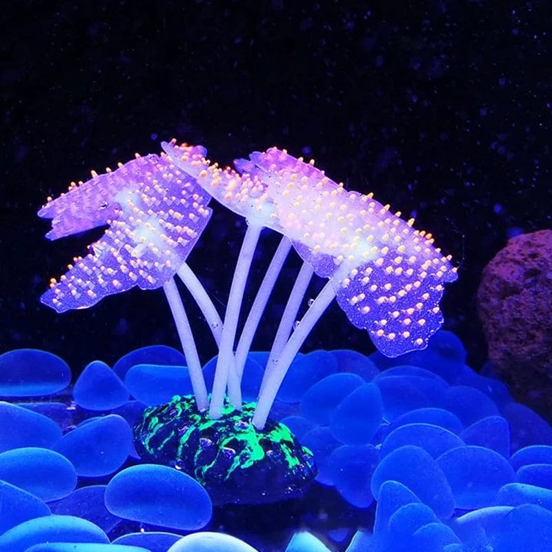 Fluoreszierende Aquariumdekoration Fischtanklandschaft Korallensimulation Korallenornamente Kleine Unterwasserwelt Landschaftsdekoration | Brehn