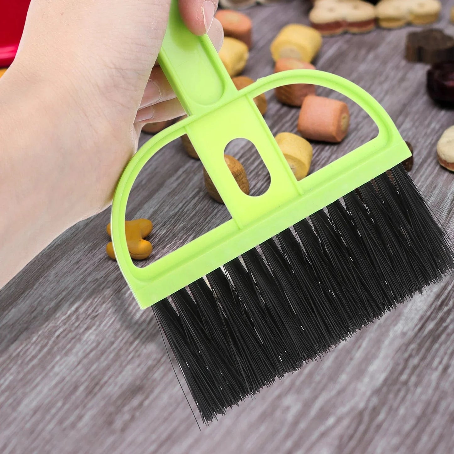 POPETPOP Mini Kehrschaufel und Bürstenset Kleiner Käcleaner für Meerschweinchen Katzen Igel Hamster Chinchillas Kaninchen Reptilien | Brehn