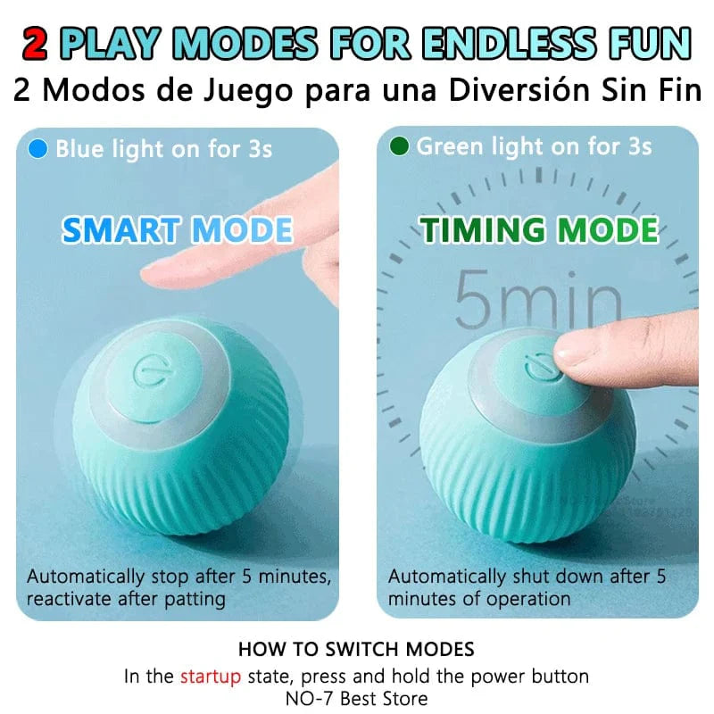 Interaktive Katzenspielzeugkugel Smarte Katzenspielzeuge Elektronisches Interaktives Katzenspielzeug Für Innen Automatisch Rollende Magische Kugel Katzen-Spielzubehör | Brehn