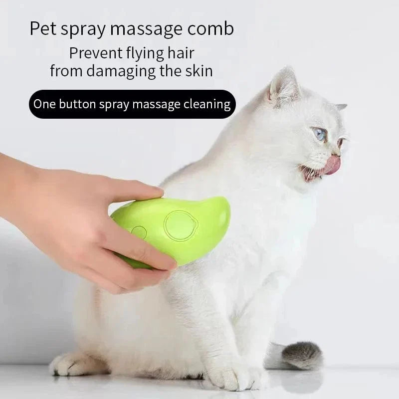 Kat Dampbürste Haustier Triple Beauty Kamm Hundepflege Haarentfernung Kamm Elektrischer Spray Hunde Dampfbedarf Produkte Zuhause Garten | Brehn