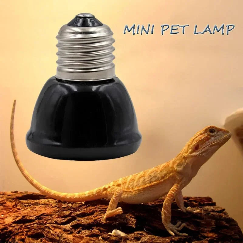 Keramischer Emitter Heizlicht Mini Schwarze Tierheizungslampe Infrarotbirne 25/50/75/100W Brutkasten Hühner Reptilienlampe | Brehn