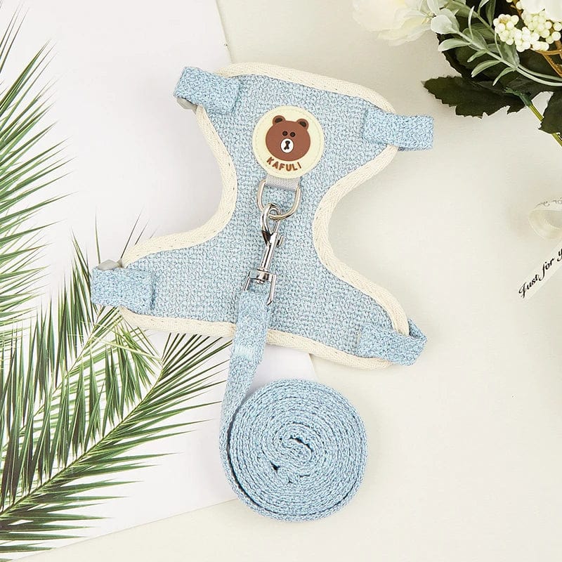 Neueste niedliche Kaninchen-Harness- und Leinen-Set Kaninchenhaustieraccessoires Weste Harnesses Kaninchenleinen für Outdoor-Spaziergänge Haustierzubehör | Brehn