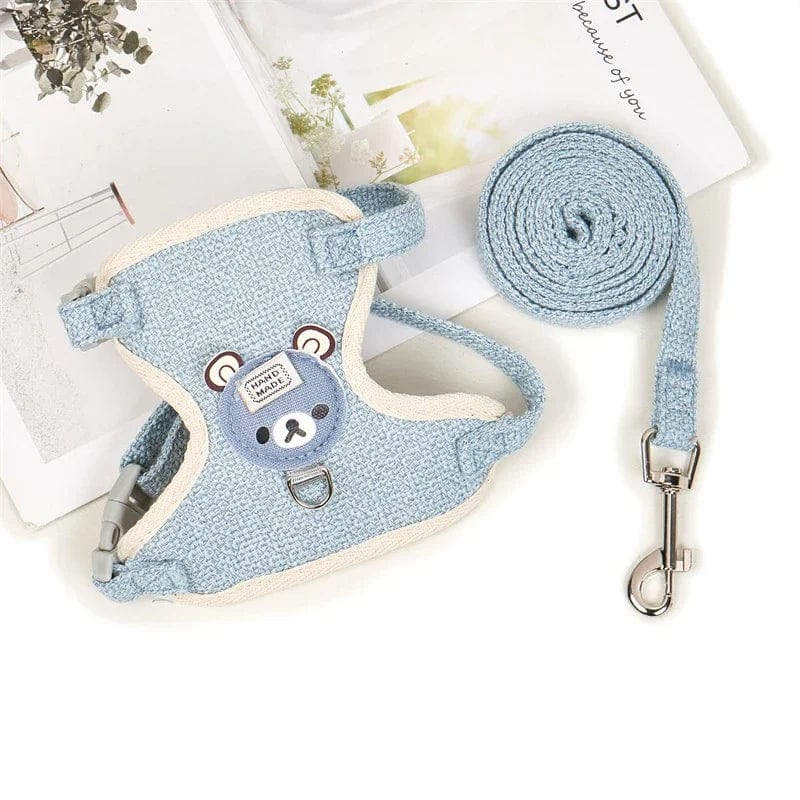 Süßes Kaninchen Geschirr Leine Set Bunny Haustierzubehör Kleintiertrage Teddy Katze Leine Kaninchenkragen Kaninchenzubehör | Brehn