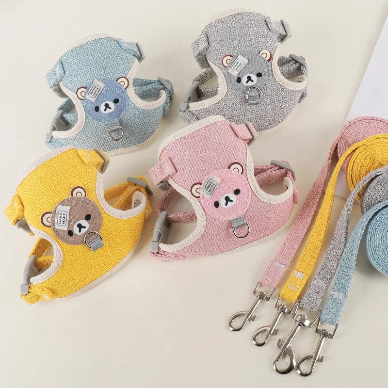 Süßes Kaninchen Geschirr Leine Set Bunny Haustierzubehör Kleintiertrage Teddy Katze Leine Kaninchenkragen Kaninchenzubehör | Brehn
