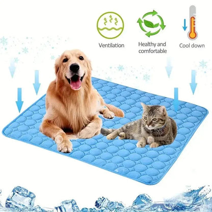 Hunde Selbst Kühlmatte Haustier Katze Kühlmatte Und Schlafunterlage Für Haustiere Sommer Kühlpads Decke Waschbar Eis Seide Atmungsaktive Matte | Brehn