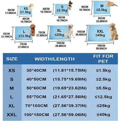 Hunde Selbst Kühlmatte Haustier Katze Kühlmatte Und Schlafunterlage Für Haustiere Sommer Kühlpads Decke Waschbar Eis Seide Atmungsaktive Matte | Brehn