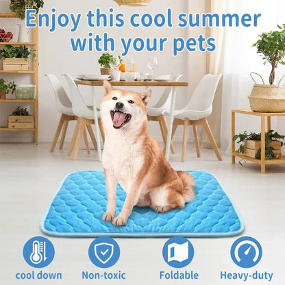 Hunde Selbst Kühlmatte Haustier Katze Kühlmatte Und Schlafunterlage Für Haustiere Sommer Kühlpads Decke Waschbar Eis Seide Atmungsaktive Matte | Brehn