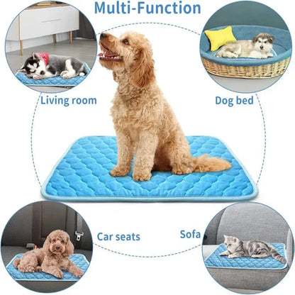 Hunde Selbst Kühlmatte Haustier Katze Kühlmatte Und Schlafunterlage Für Haustiere Sommer Kühlpads Decke Waschbar Eis Seide Atmungsaktive Matte | Brehn