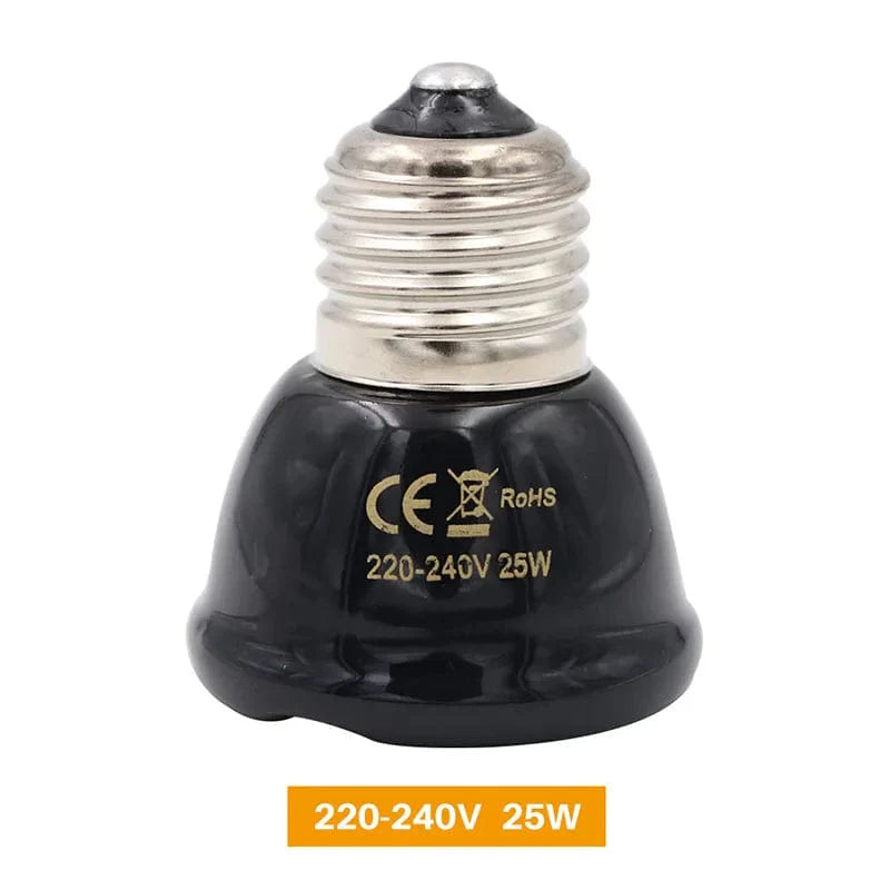 E27 Haustier Heizlampe für Schildkröte Schlange Echse Infrarot Keramische Emitter Wärme Licht 50W/75W/100W Reptilienlampe Reptilienlicht EU Stecker | Brehn
