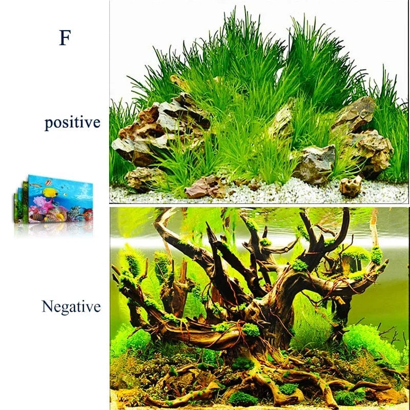 3D-Marine-Hintergrund für Aquarien-Dekoration Aufkleber & Poster Waren Dekoration Fischbehälter und Aquarien Zubehör Aquascape | Brehn