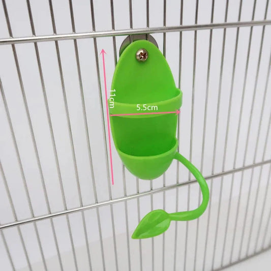 Haustier Papagei Futterspender Hängender Käfig Obst Gemüse Behälter Futterbecher Cuttlebone Ständer Halter Haustierkäfig Zubehör Haustierbedarf | Brehn