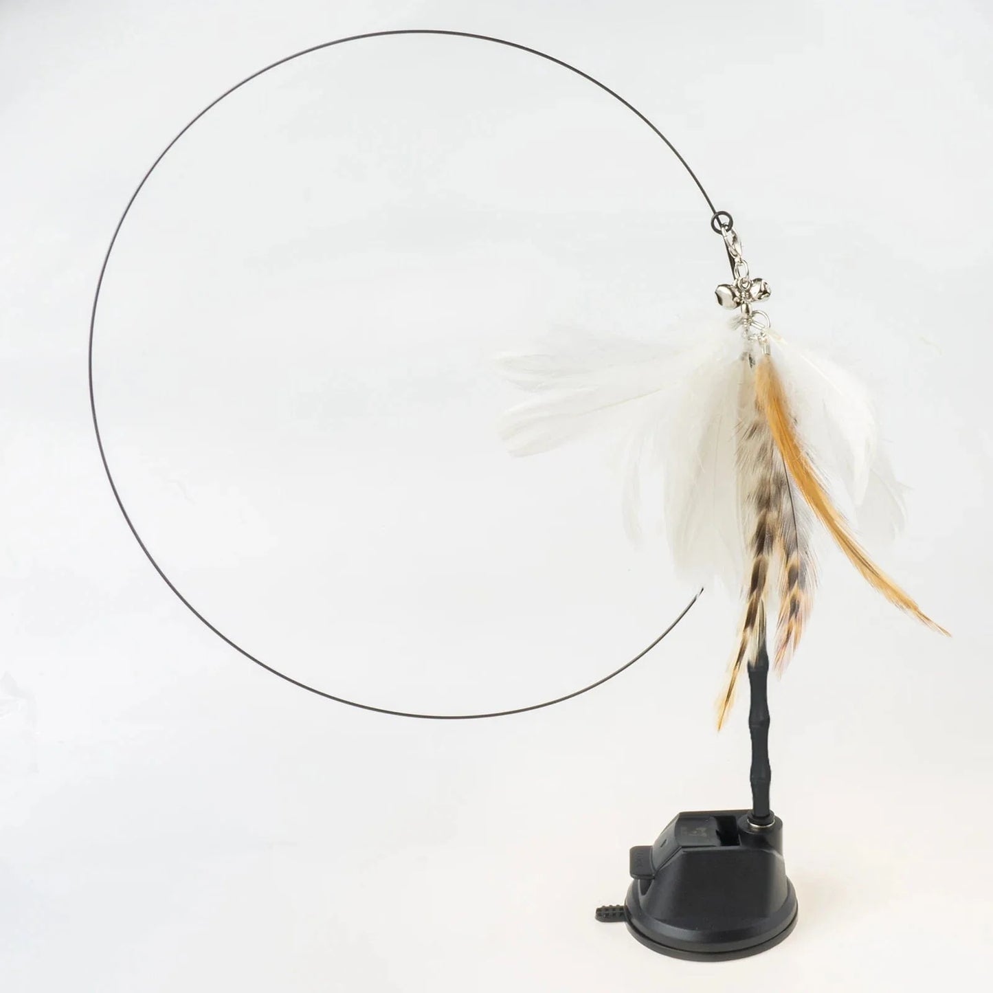 Handfree Bird/Feder Katzenangel mit Glocke Mächtiger Saugnapf Interaktive Spielzeuge für Katzen Kätzchen Jagd Bewegung Haustierprodukte | Brehn