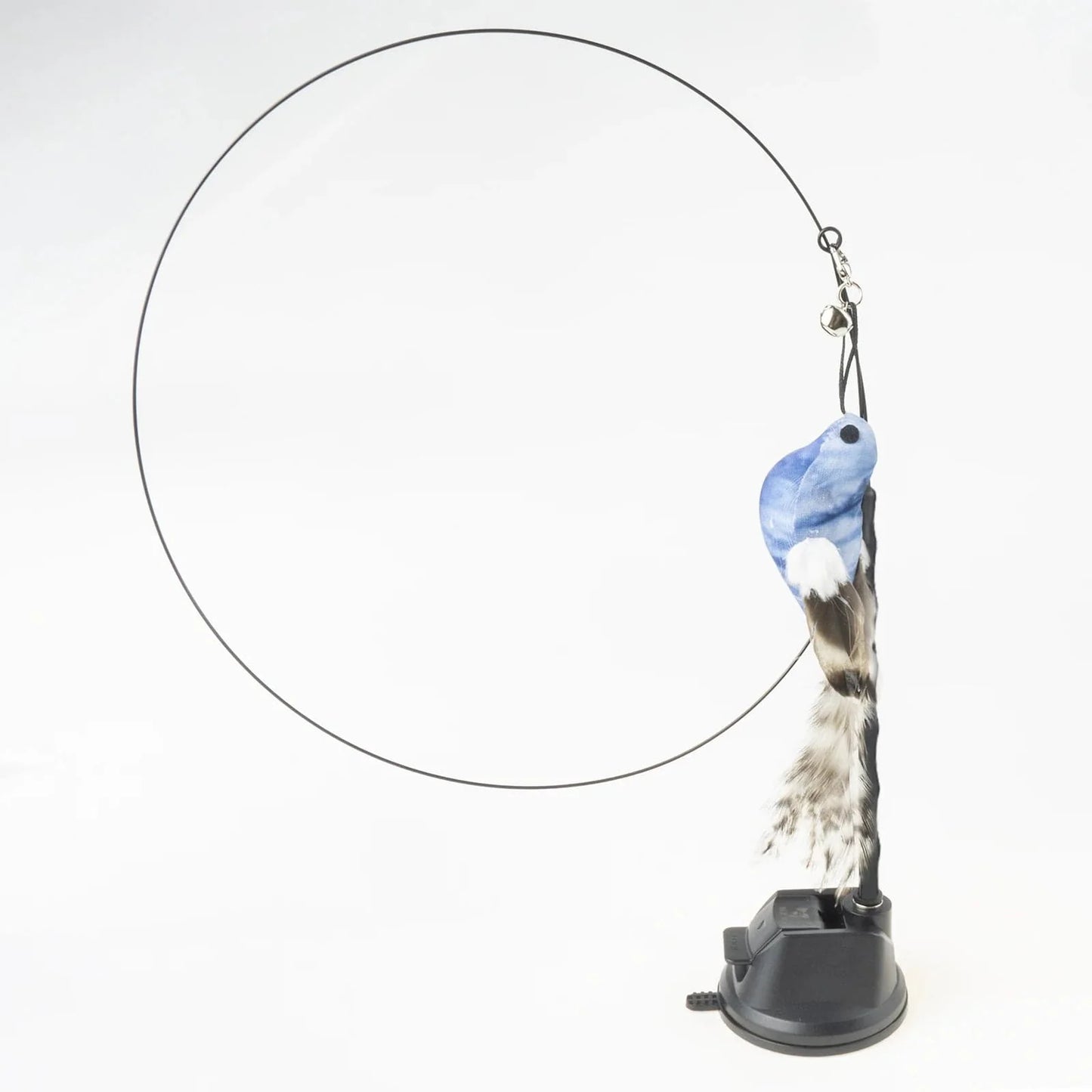 Handfree Bird/Feder Katzenangel mit Glocke Mächtiger Saugnapf Interaktive Spielzeuge für Katzen Kätzchen Jagd Bewegung Haustierprodukte | Brehn