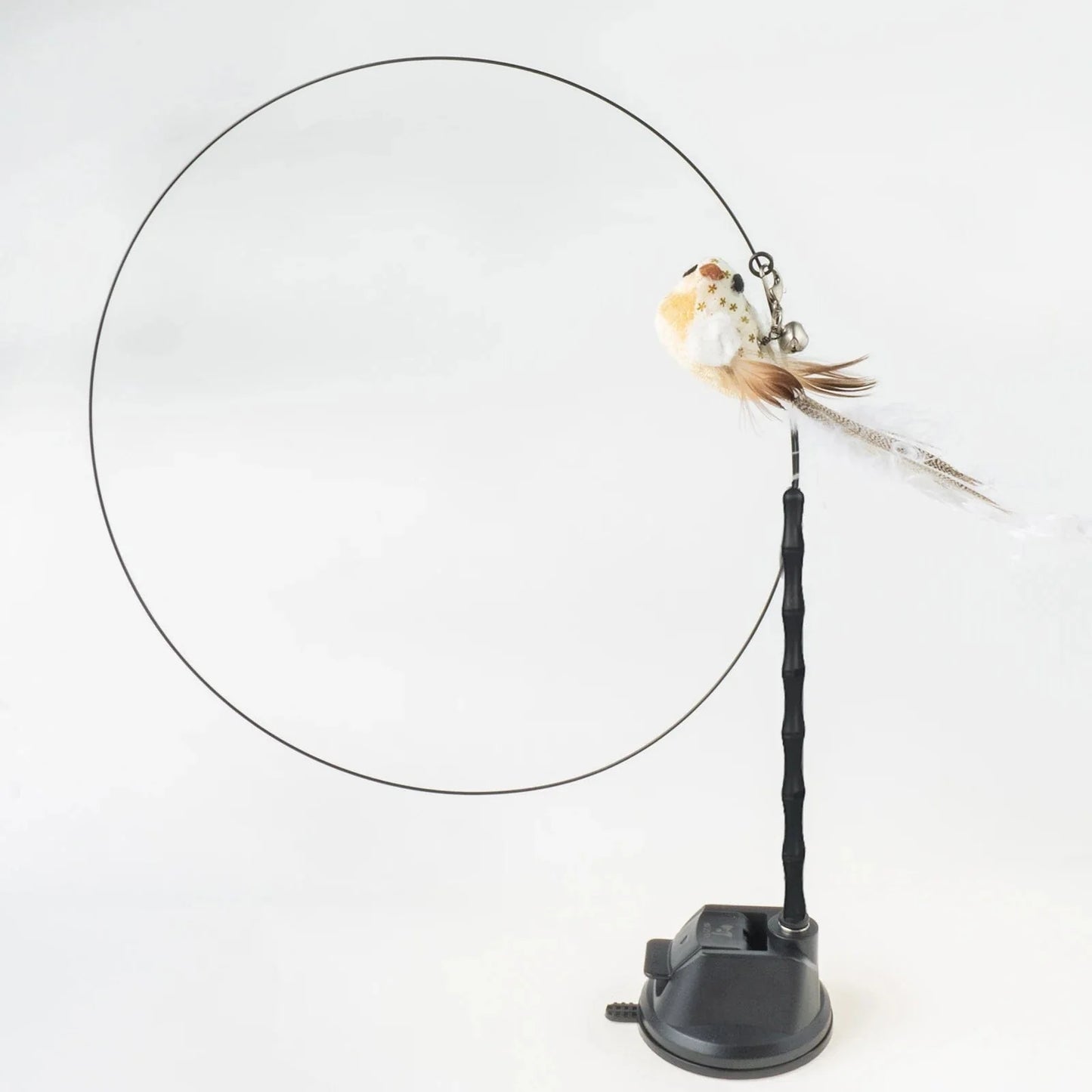 Handfree Bird/Feder Katzenangel mit Glocke Mächtiger Saugnapf Interaktive Spielzeuge für Katzen Kätzchen Jagd Bewegung Haustierprodukte | Brehn