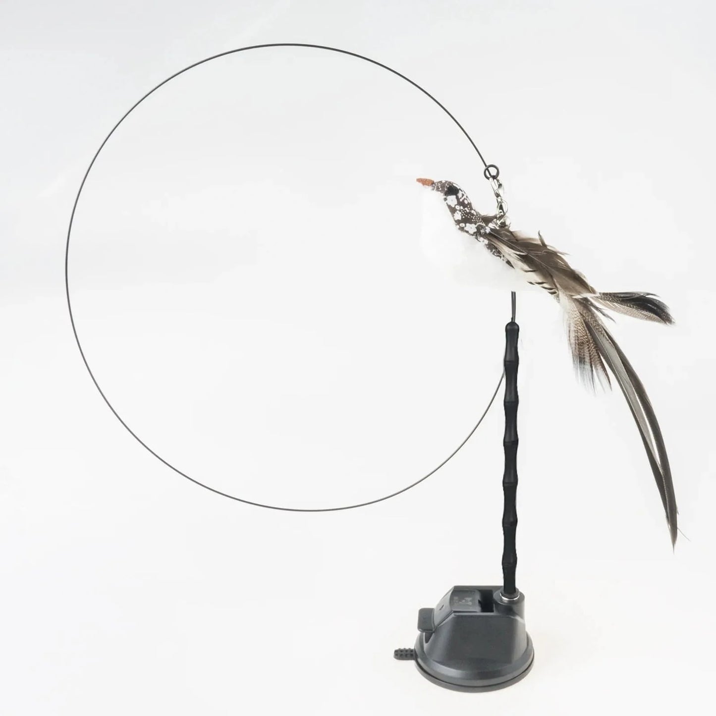 Handfree Bird/Feder Katzenangel mit Glocke Mächtiger Saugnapf Interaktive Spielzeuge für Katzen Kätzchen Jagd Bewegung Haustierprodukte | Brehn